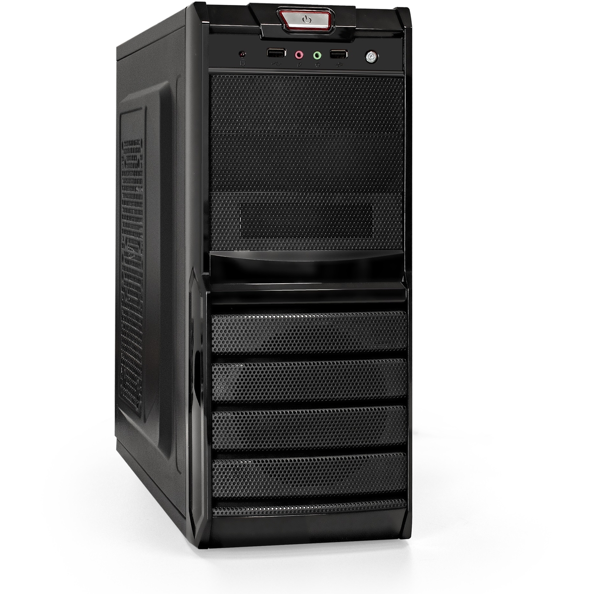 Корпус Exegate XP-329S-500W-12 ATX XP500 500W 2*USB аудио черный EX278399RUS EX278399RUS