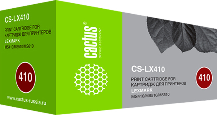 Тонер-картридж Cactus CS-LX410 50F0XA0 черный для Lexmark MS410/MS415/MS410d/MS415dn/MS410dn (10000с CS-LX410 CS-LX410