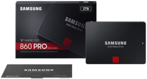 Твердотельный накопитель Samsung 860 PRO SATA III 2.5" 2Tb R560/W530MB/s MZ-76P2T0BW MZ-76P2T0BW