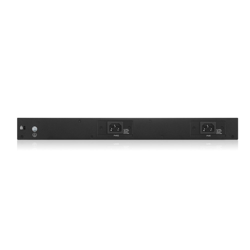 Коммутатор ZYXEL XGS4600-32, L3, 24xGE, 4xCombo (SFP/RJ-45), 4xSFP+ , стекируемый (до 4), 2 источника питания AC XGS4600-32-ZZ0102F XGS4600-32-ZZ0102F