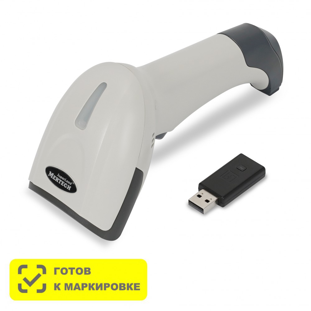 Сканер штрих-кода Mertech CL-2310 BLE Dongle P2D 2D, 640х480 Px, 6500К LED, IP54, USB-COM и USB-HID, BLE 5,0 беспроводной белый 4560 4560 #4