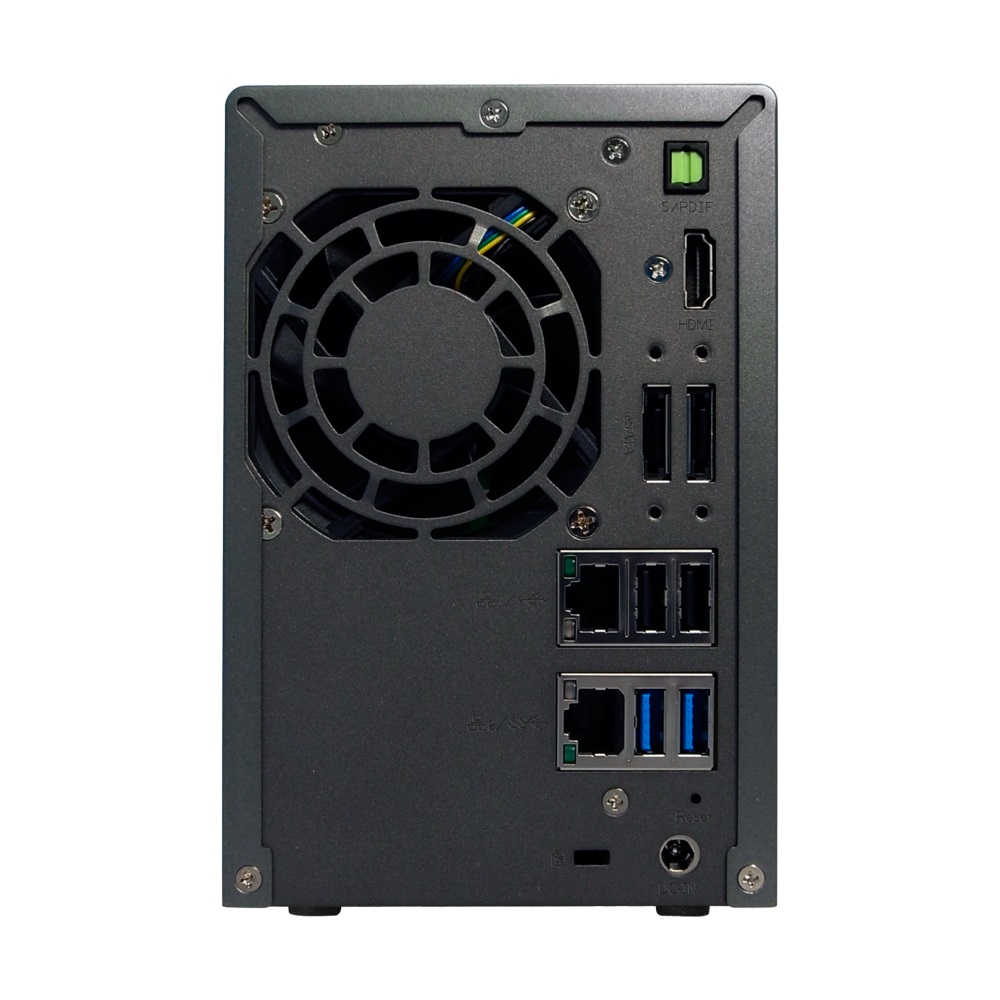 Сетевое хранилище Asus ASUSTOR AS6202T 2-Bay NAS/Media player/ Intel Celeron 1.6GHz Quad Core (burst up to 2.08 GHz)/4GBDDR3/noHDD,LFF(HDD,SSD),/2x1GbE(LAN)/3xUSB3.0,HDMI/4ip camera license 90IX00I1-BW3S10 90IX00I1-BW3S10