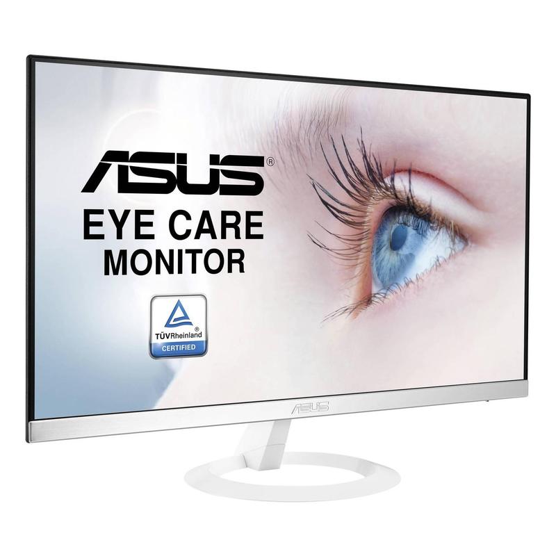 Монитор ASUS 23" IPS LED, 1920x1080, 5ms, 250cd/m2, 80Mln:1, 178°/178°, D-Sub, HDMI, 60Hz, Frameless, EyeCare, PSU External, Tilt, White, 90LM0332-B01670 VZ239HE-W VZ239HE-W