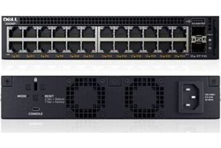 Коммутатор Dell EMC X1026 с веб-интерфейсом, 24 порта 1GbE и 2 порта 1GbE SFP, 3YPSNBD (201-AEIM) X1026-AEIM-01 X1026-AEIM-01