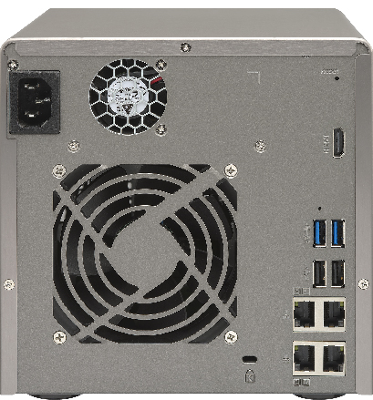 Сетевой RAID-накопитель QNAP 8 отсеков для HDD 2,5", HDMI-порт. Четырехъядерный Intel Celeron J1900 2,0 ГГц, 4ГБ. TS-853S Pro TS-853S Pro