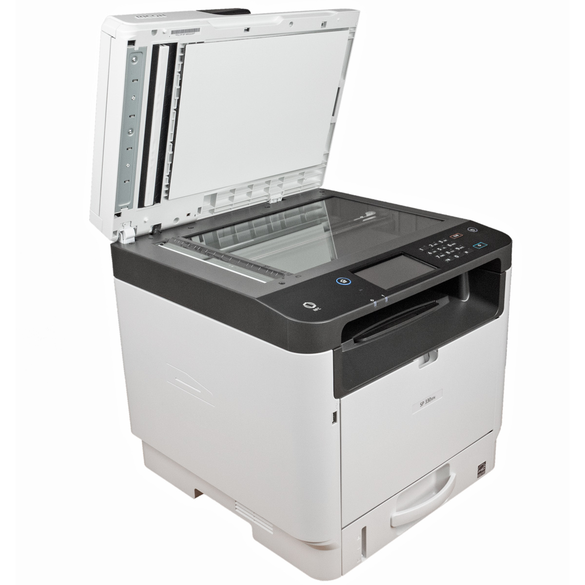 МФУ Ricoh SP 330SFN, (А4, 32 стр/мин, копир/принтер/сканер/факс/дуплекс, автоподатчик, 256МБ, PCL, USB2.0, Ethernet, NFC, cтарт.картридж) 408263 408263