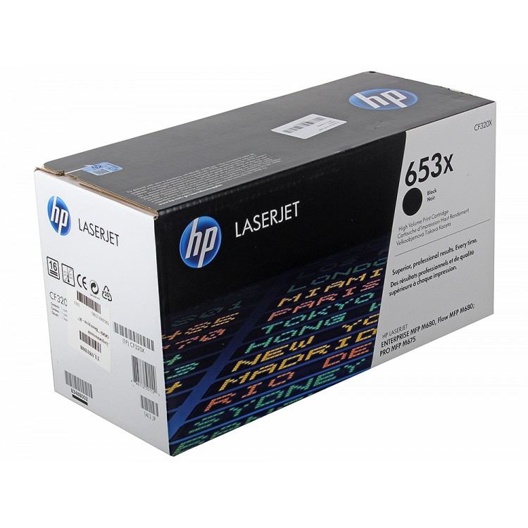 Тонер-картридж HP 653X черный для HP CLJ Flow M680z/M651dn/M651n/M651xh/M680dn/M680f (20000стр.) CF320X CF320X