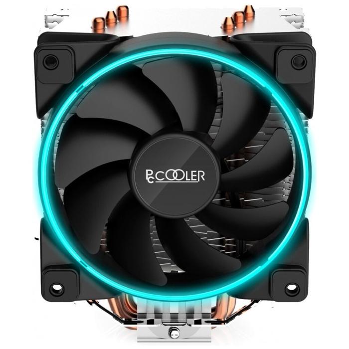 Вентилятор PCCooler GI-X3B V2 S775/115X/20XX/AM2/AM3/AM4 (24 шт/кор, TDP 125W, вент-р 120мм с PWM, 3 тепловые трубки 6мм, синяя LED подсветка, 1000-1800RPM, 26.5dBa) GI-X3B V2 GI-X3B V2