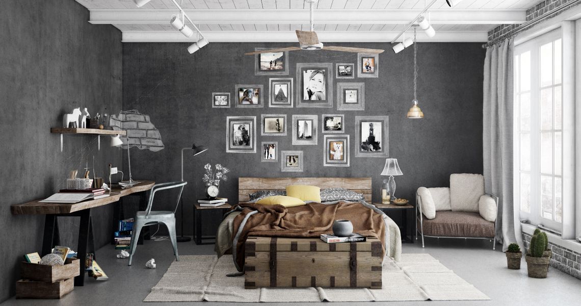 Элементы стиля Лофт в интерьере дома - от компании Строй-Комфорт.