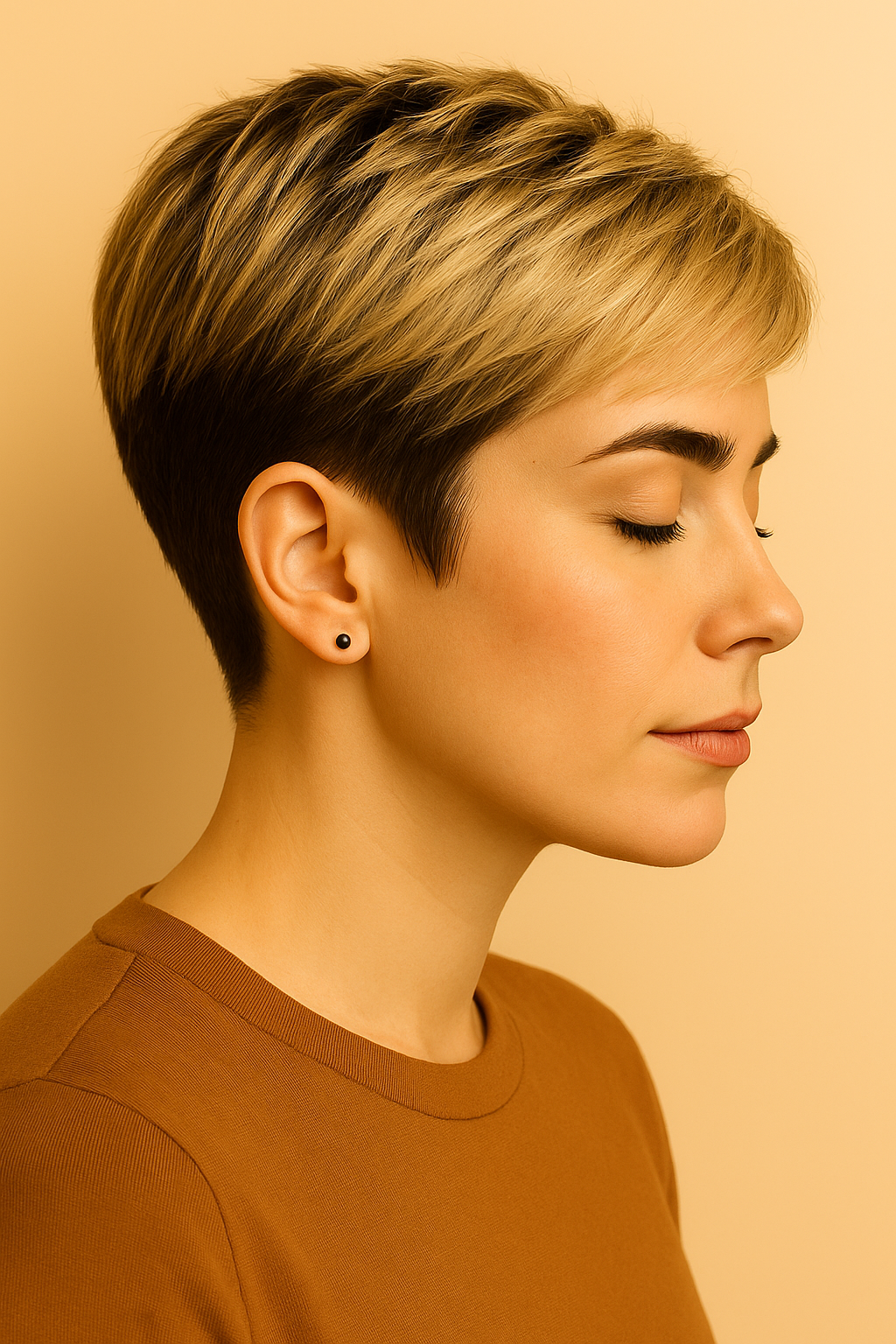 Мягкая пикси с удлинённым верхом