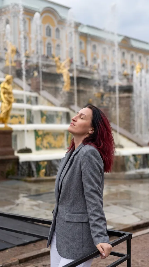 AI-фотосессия «Serenity at the Grand Cascade»