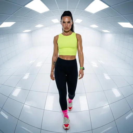 AI-фотосессия «Futuristic Fitness Power Walk»