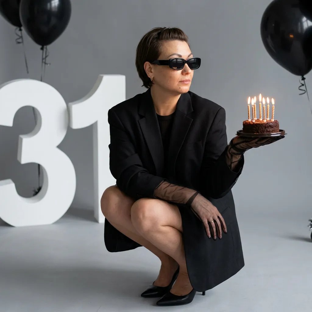 AI-фотосессия «Minimalist Anniversary Editorial»