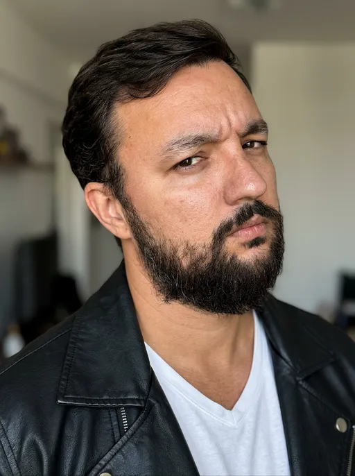 AI-арт «Skeptical Close-up Portrait»