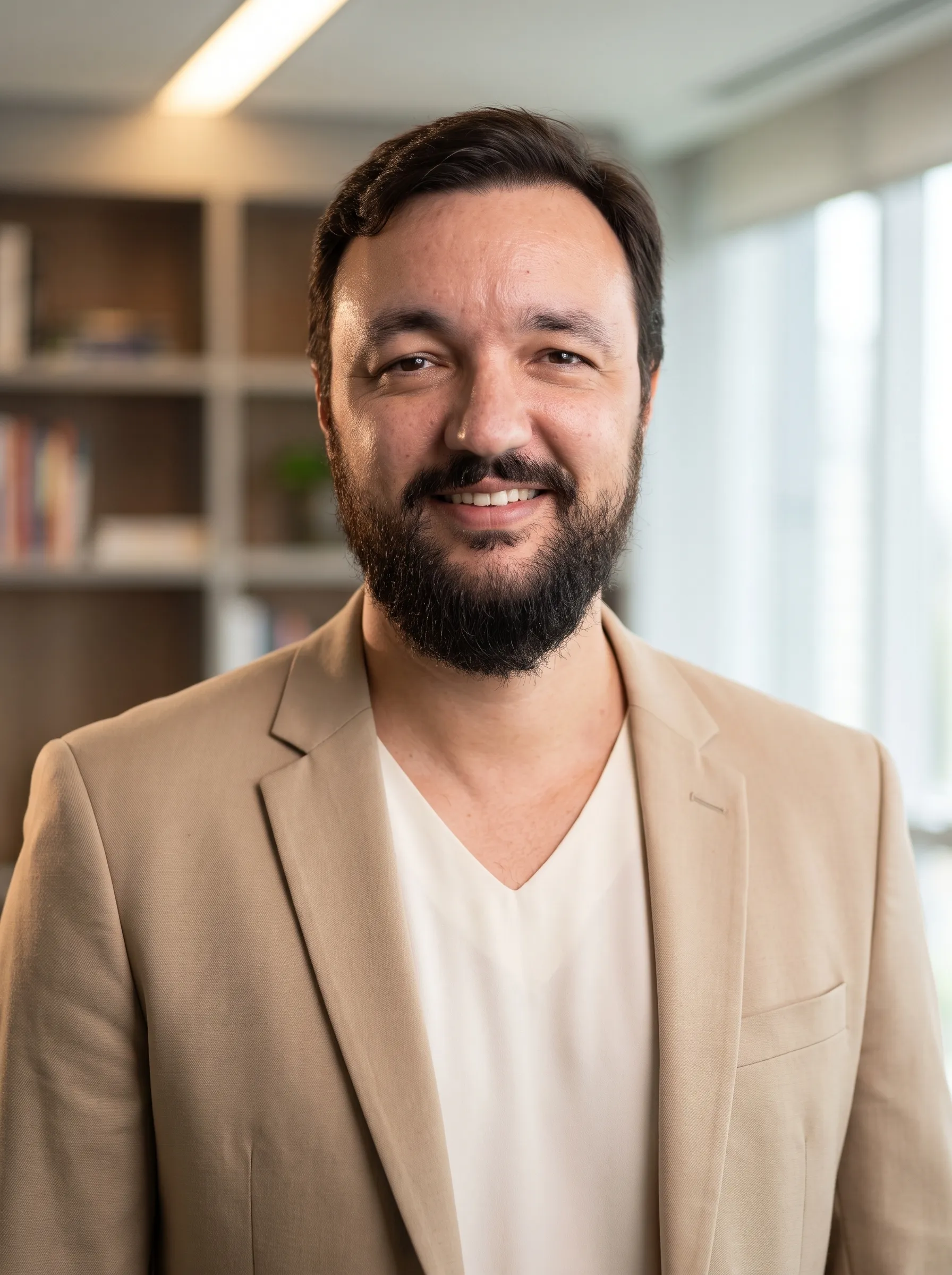 AI-фотосессия «PROFESSIONAL OFFICE PORTRAIT IN BEIGE»