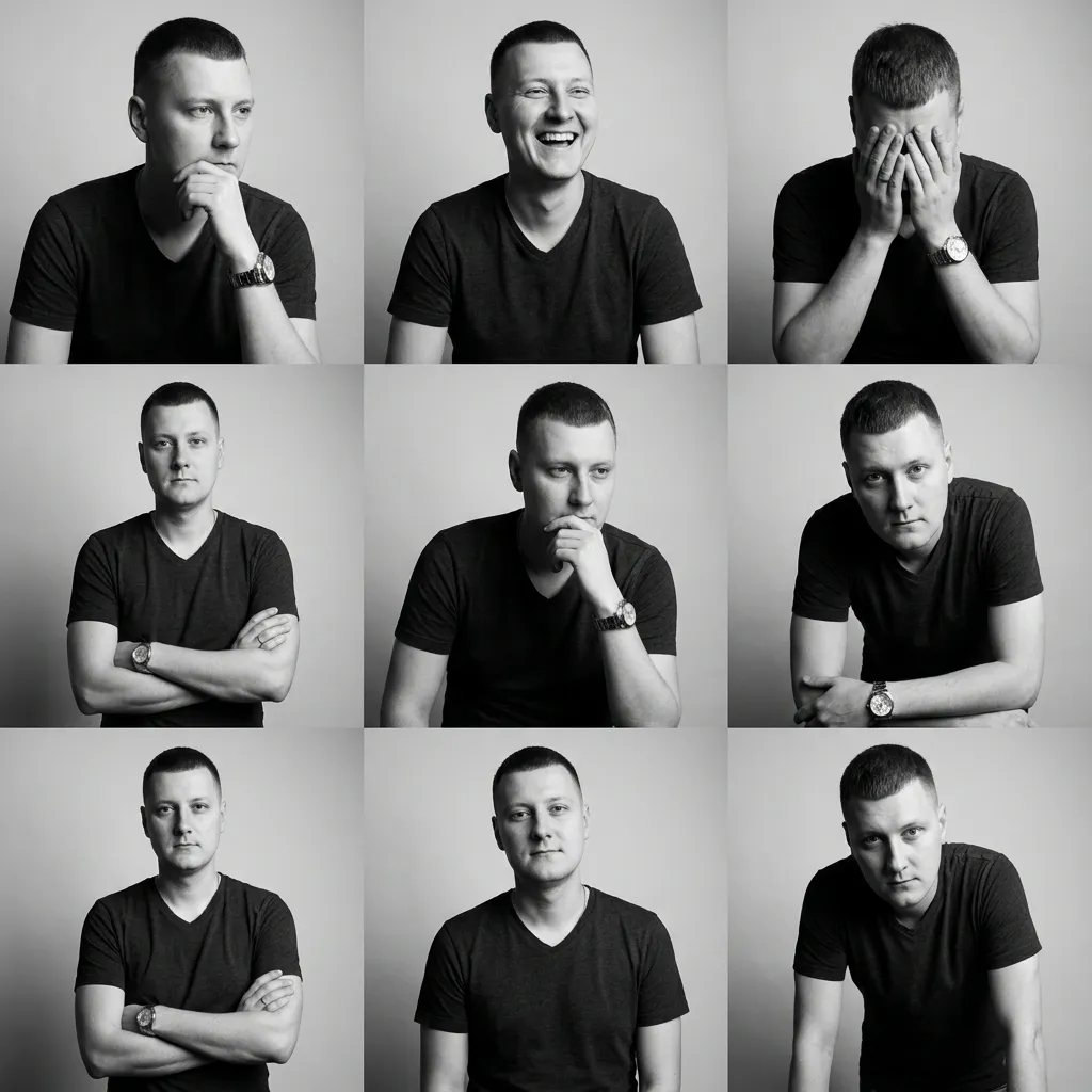 AI-фотосессия «The Portfolio Contact Sheet»