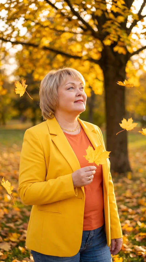 AI-фотосессия «Autumnal Golden Hour Portrait»