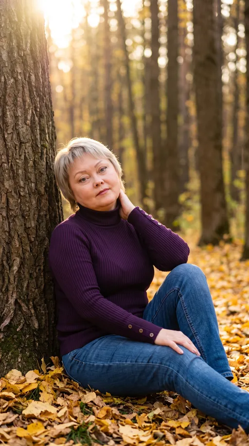AI-фотосессия «Autumnal Forest Portrait»