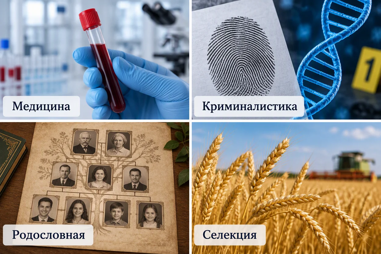 ДНК простыми словами — примеры применения в медицине, криминалистике и родословных
