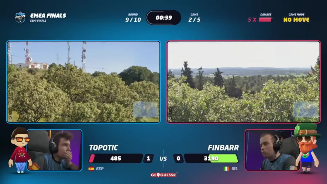 ⁣У игроков 60 секунд на панораме на картах - Найти локацию - Кубок Европы (GEOGUESSR)