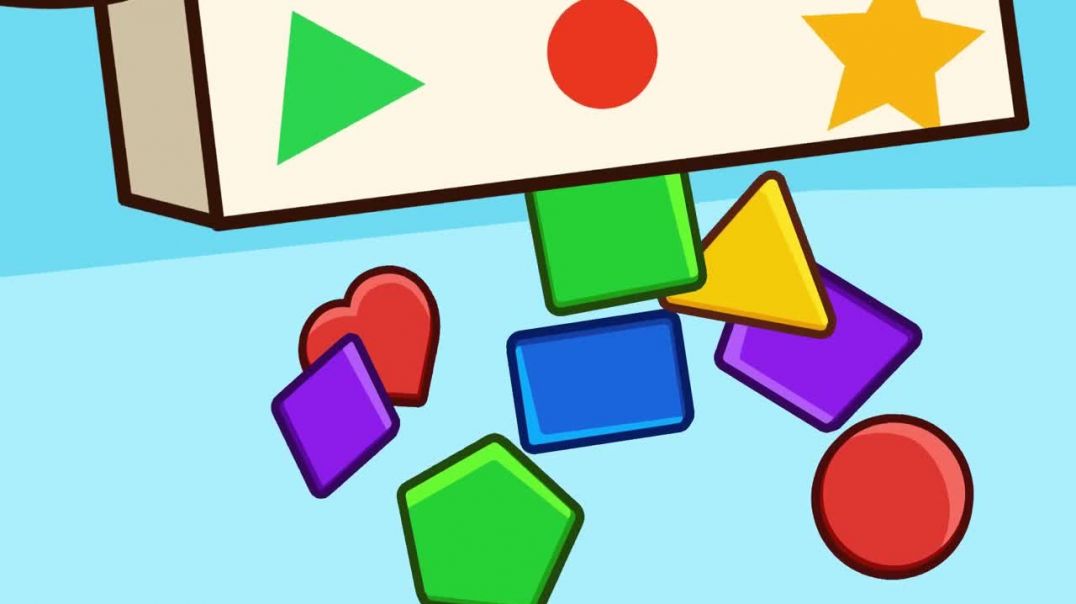 Учим фигуры и цвета! Геометрические фигуры для детей