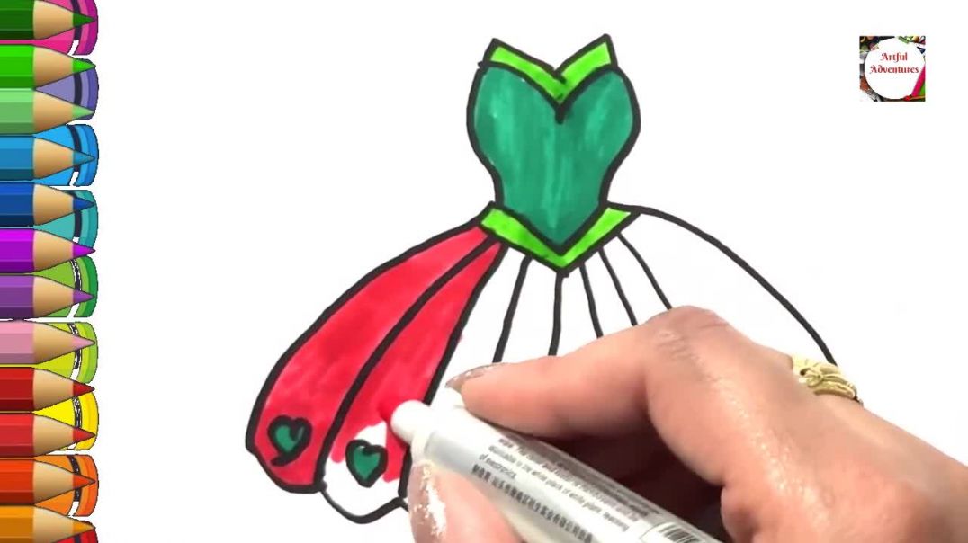 ⁣РИСУЕМ ПЛАТЬЕ