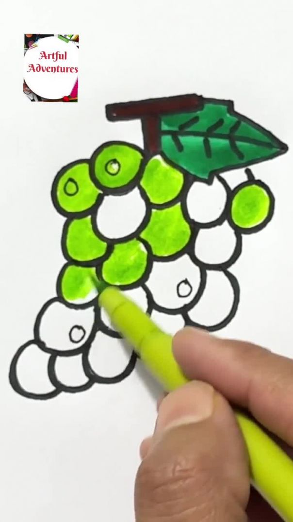 РИСУЕМ ВИНОГРАД