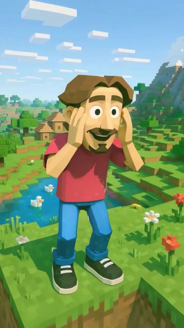 Артем попал в мир Майнкрафт!