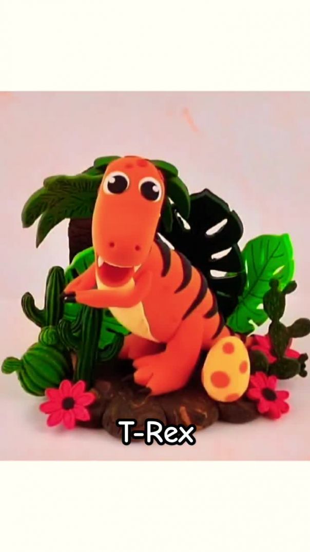 ЛЕПИМ ТИРАНОЗАВРА ИЗ ВОЗДУШНОГО ПЛАСТИЛИНА