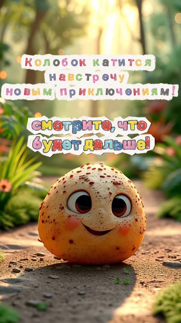 Колобок убежал! Начало приключений✨