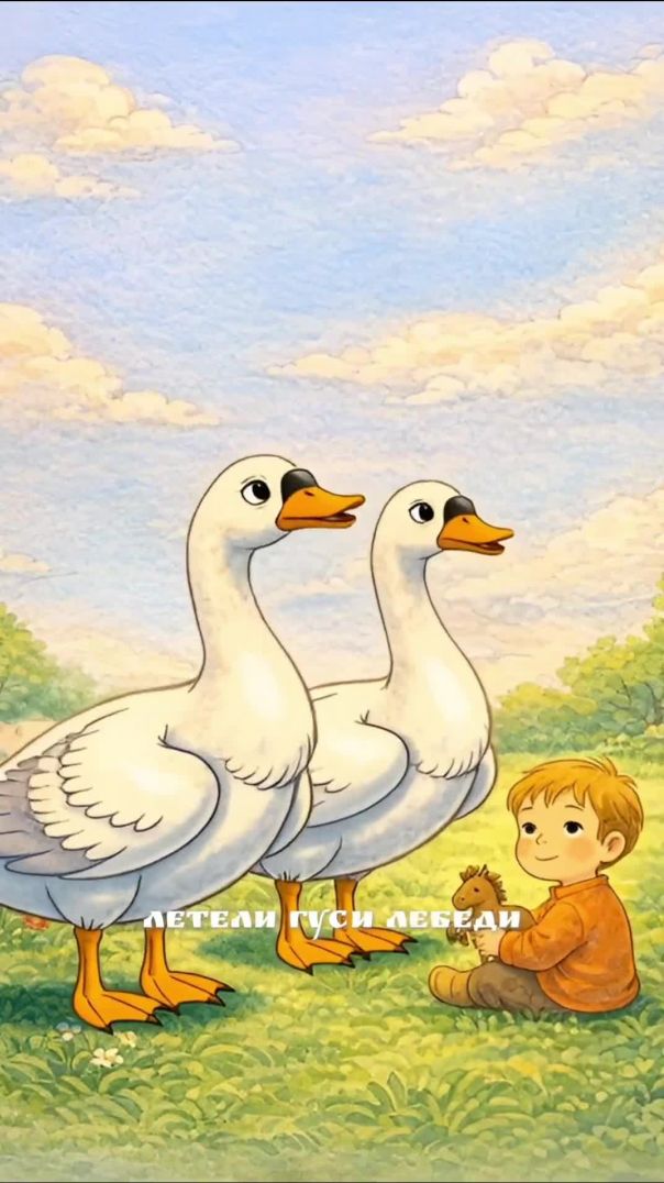 Гуси-лебеди прилетели и украли его прямо из дома