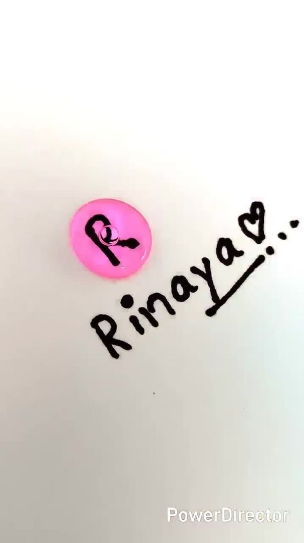 БУКВА "R" в розовом цвете