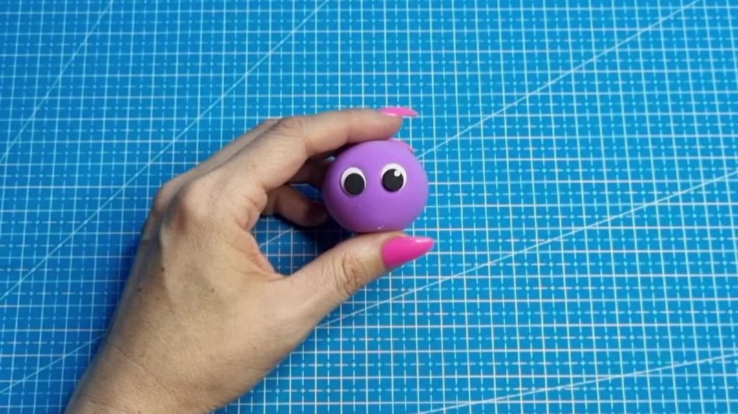 МОРСКИЕ ОБИТАТЕЛИ. 🐙ЛЕПИМ ВЕСЁЛОГО ОСЬМИНОЖКУ ЛОВКАЧА из воздушного пластилина.💫