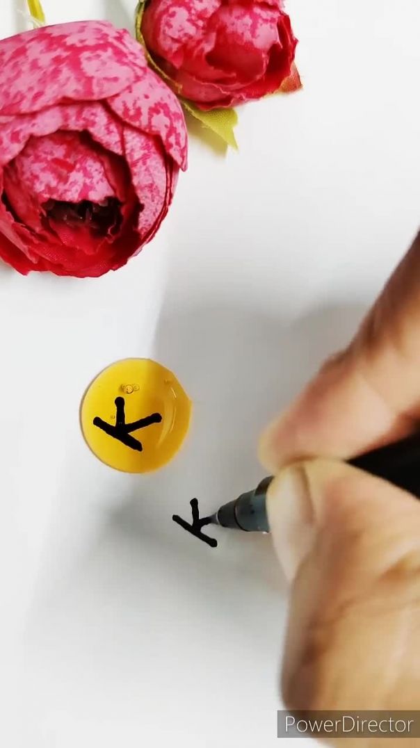 БУКВА "К" В ПУЗЫРЬКЕ