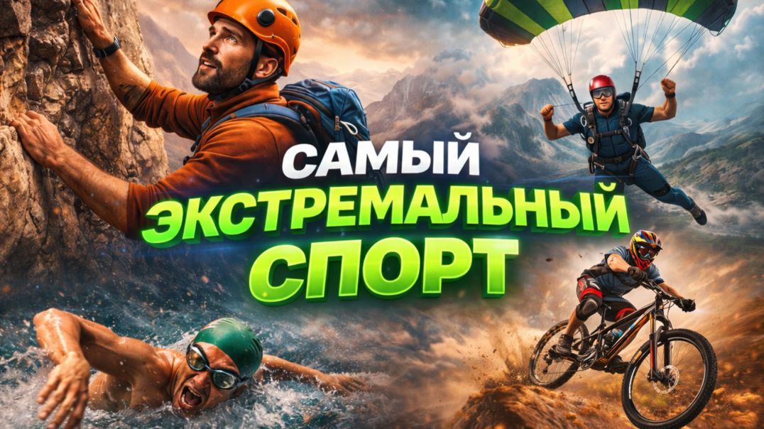 Самый экстремальный спорт :от альпинизма до гонок и прыжков с парашютом