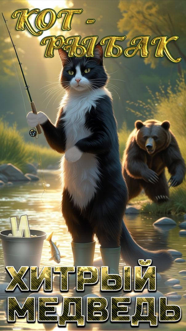 🐱 Кот-рыбак vs 🐻 Хитрый медведь