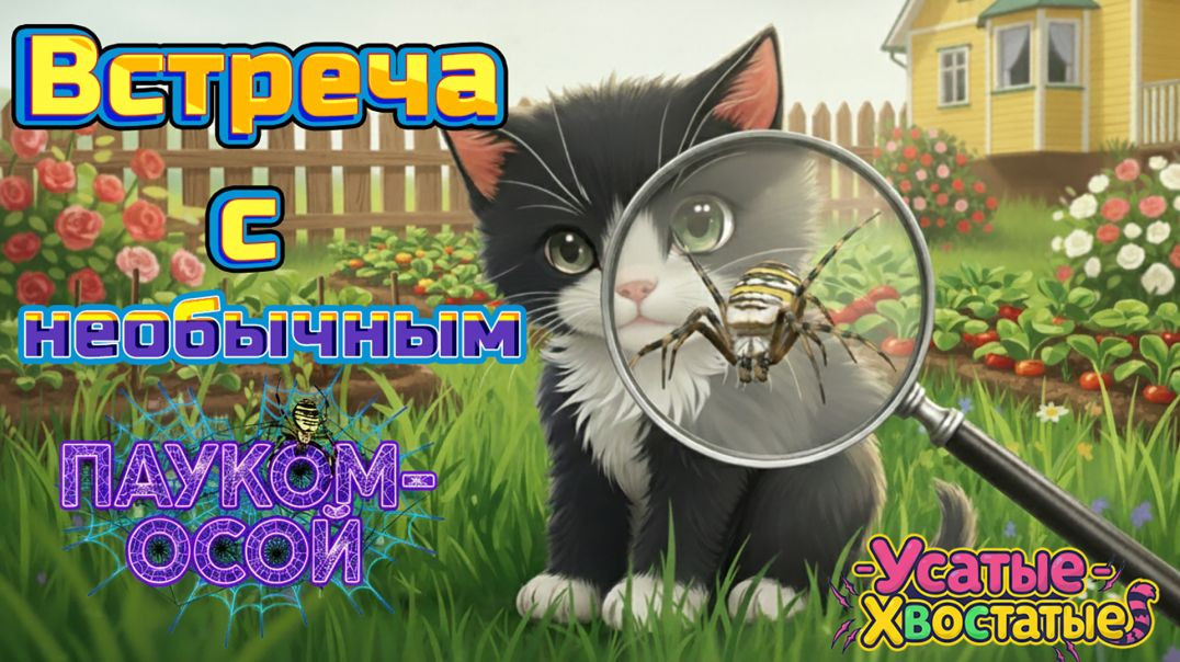Встреча с необычным пауком-осой