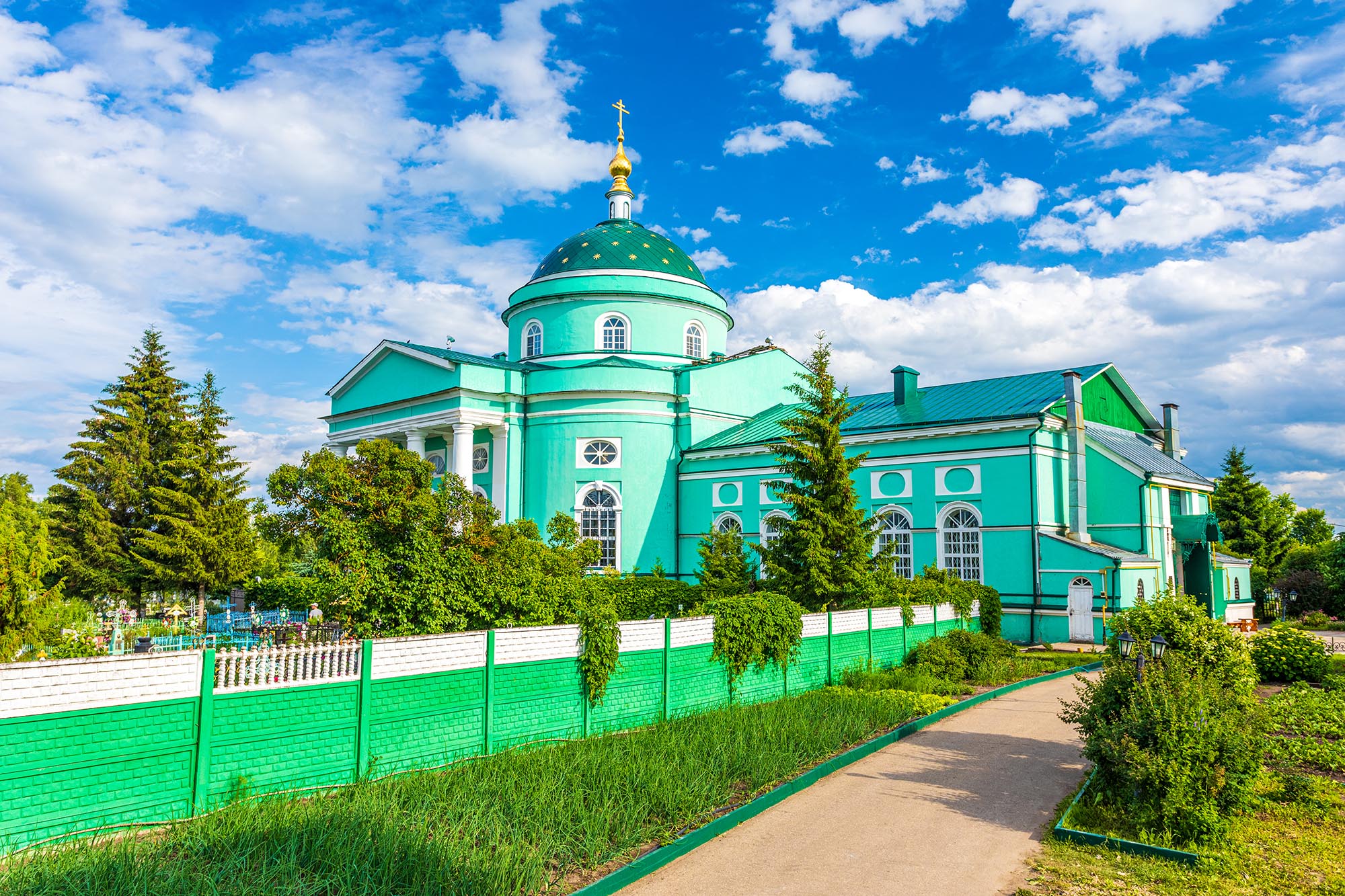 Поселок выездное нижегородская область. Церковь Сергия Радонежского в выездной Слободе. Церковь Сергия Радонежского Стрельня.