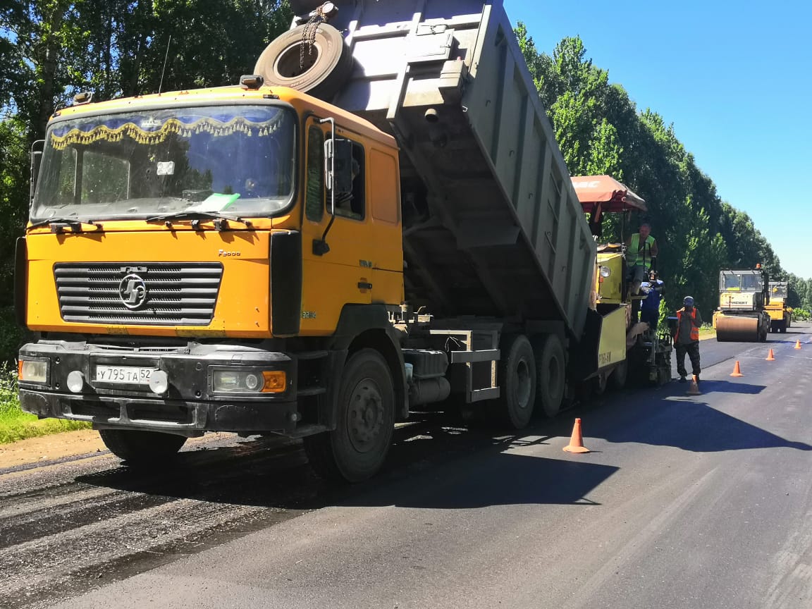 В Дивеевском районе ремонтируют участок дороги Выездное – Дивеево – Сатис 