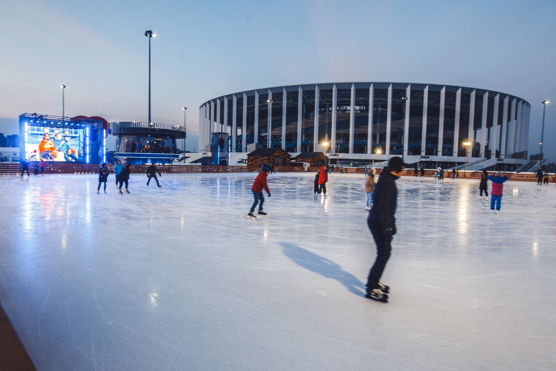 Каток откроется на территории стадиона «Нижний Новгород» 25 декабря