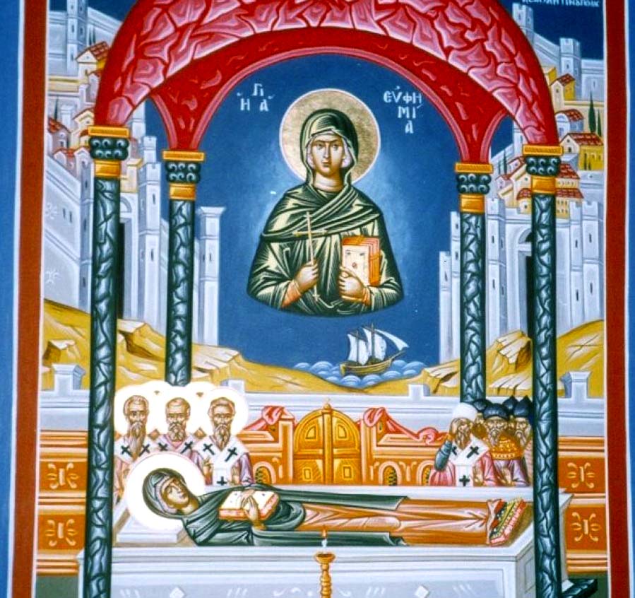 Великомученица Евфи́мия Всехвальная, Халкидонская