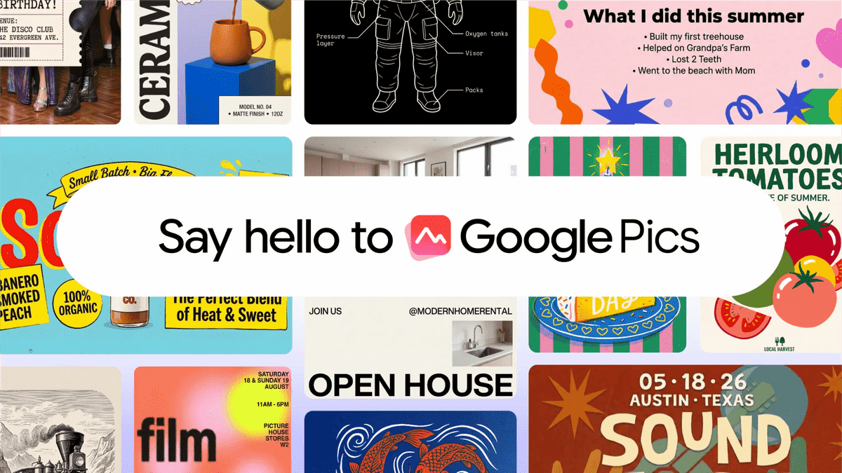 Google запускает Pics — ИИ-редактор изображений внутри Workspace