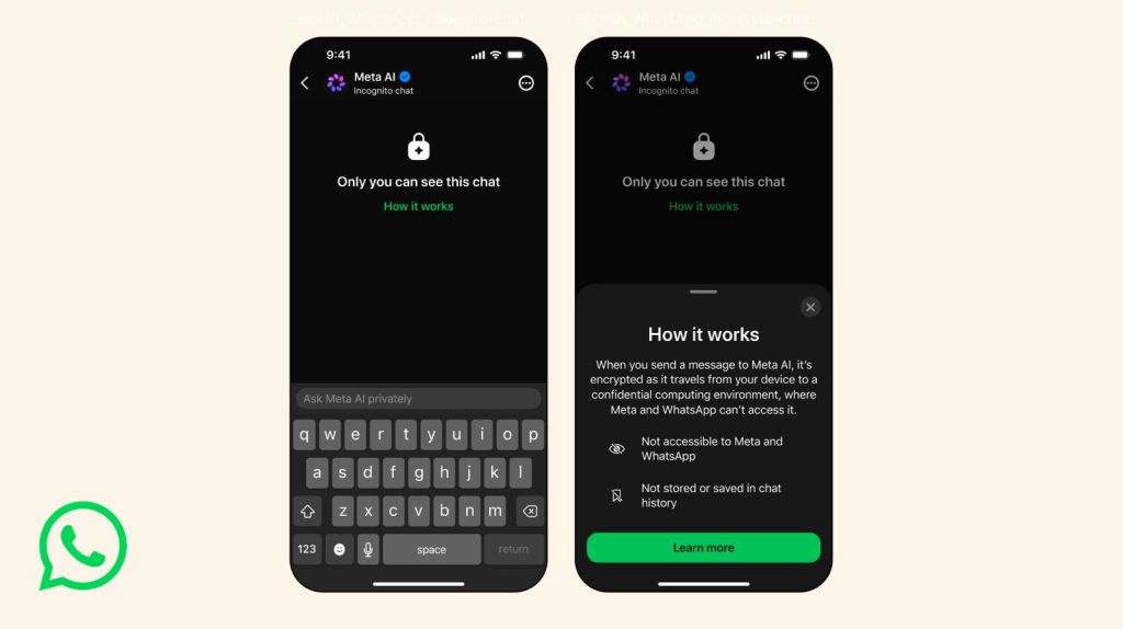 WhatsApp запустил режим инкогнито для разговоров с ИИ