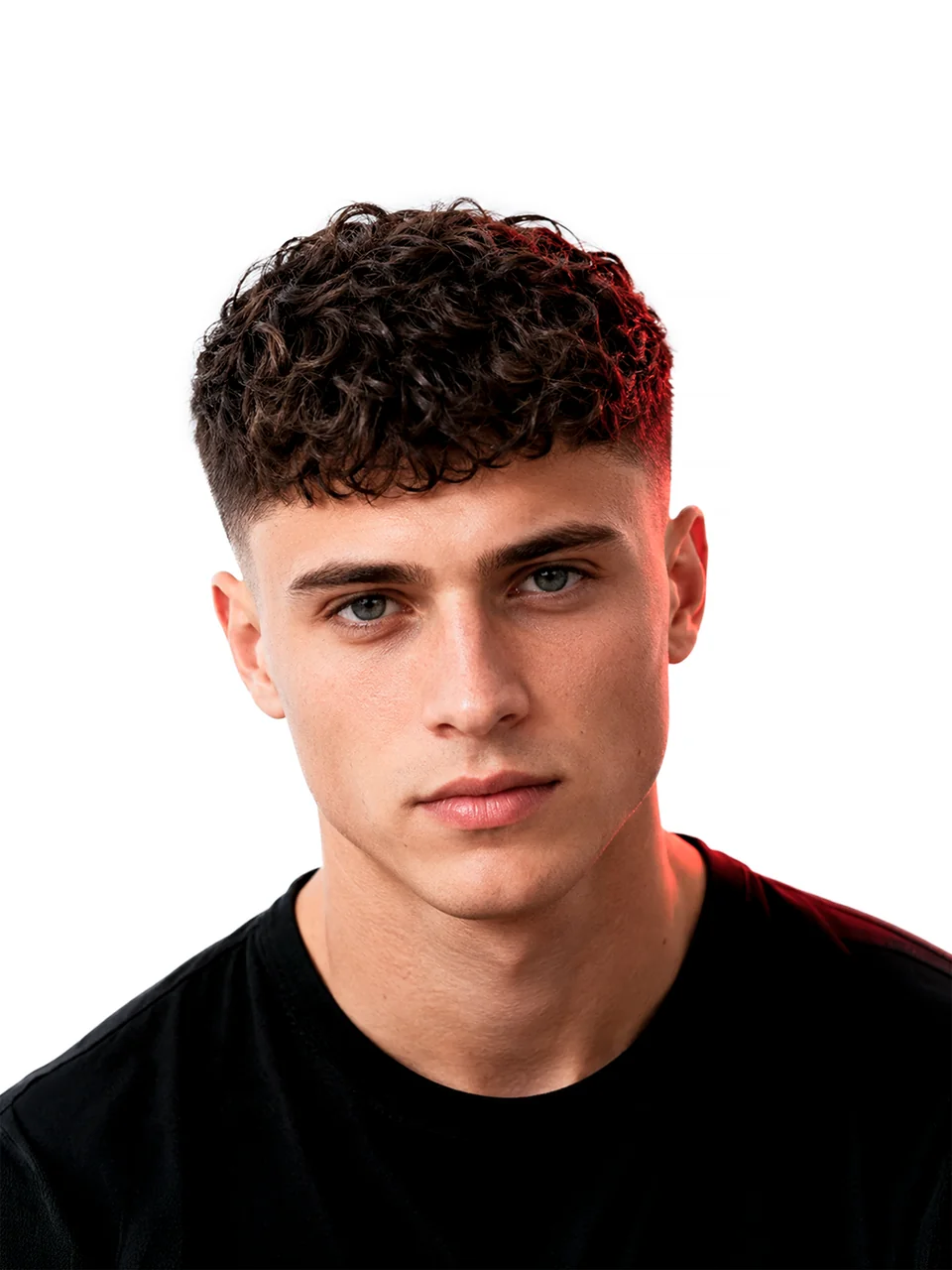 Кудрявый кроп / Curly Crop, пример мужской стрижки для интерактивного каталога Shaver Family