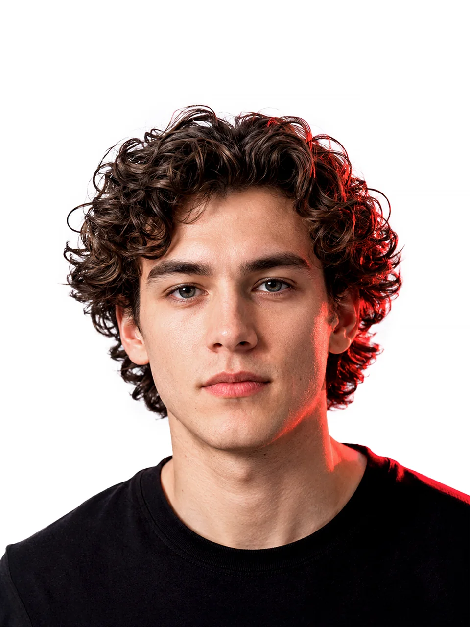 Кудрявый флоу / Curly Flow, пример мужской стрижки на кудрявые волосы для каталога Shaver Family