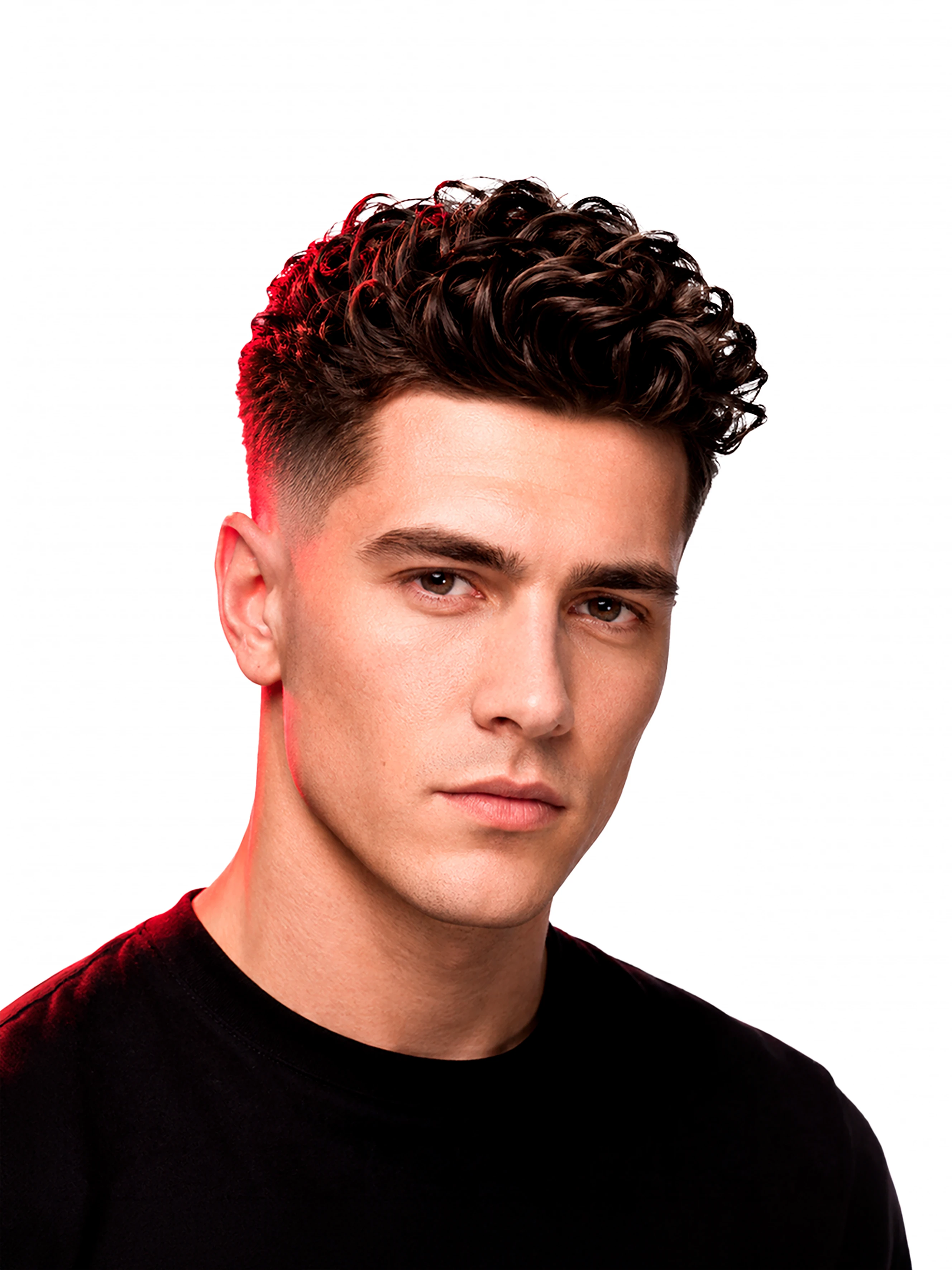 Кудрявый квифф / Curly Quiff, вариант мужской стрижки для кудрявых волос в каталоге Shaver Family