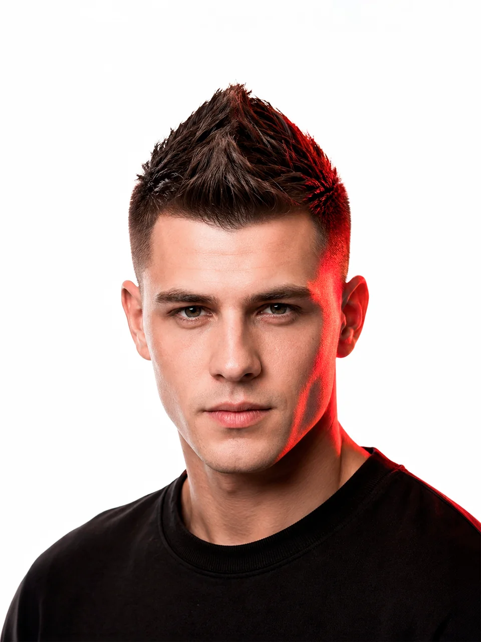 Мягкий ирокез / Faux Hawk, пример мужской стрижки для интерактивного каталога Shaver Family