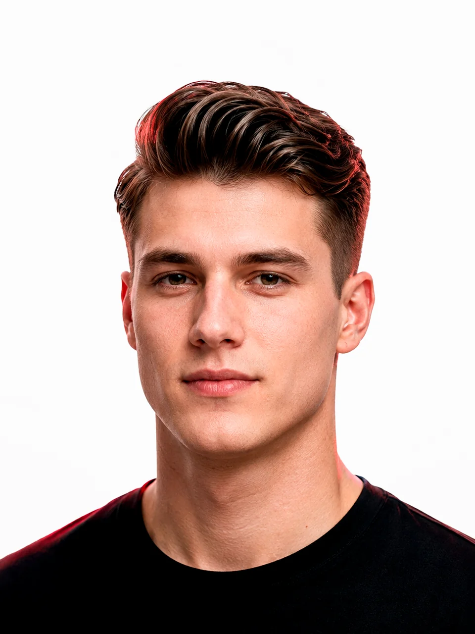 Квифф / Quiff, пример мужской стрижки для интерактивного каталога Shaver Family