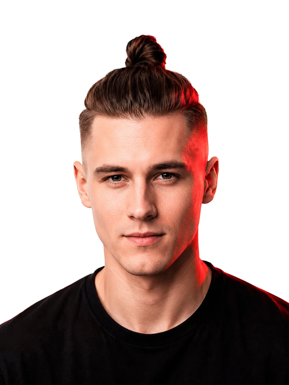 Топ-кнот / Top Knot, пример мужской стрижки для интерактивного каталога Shaver Family