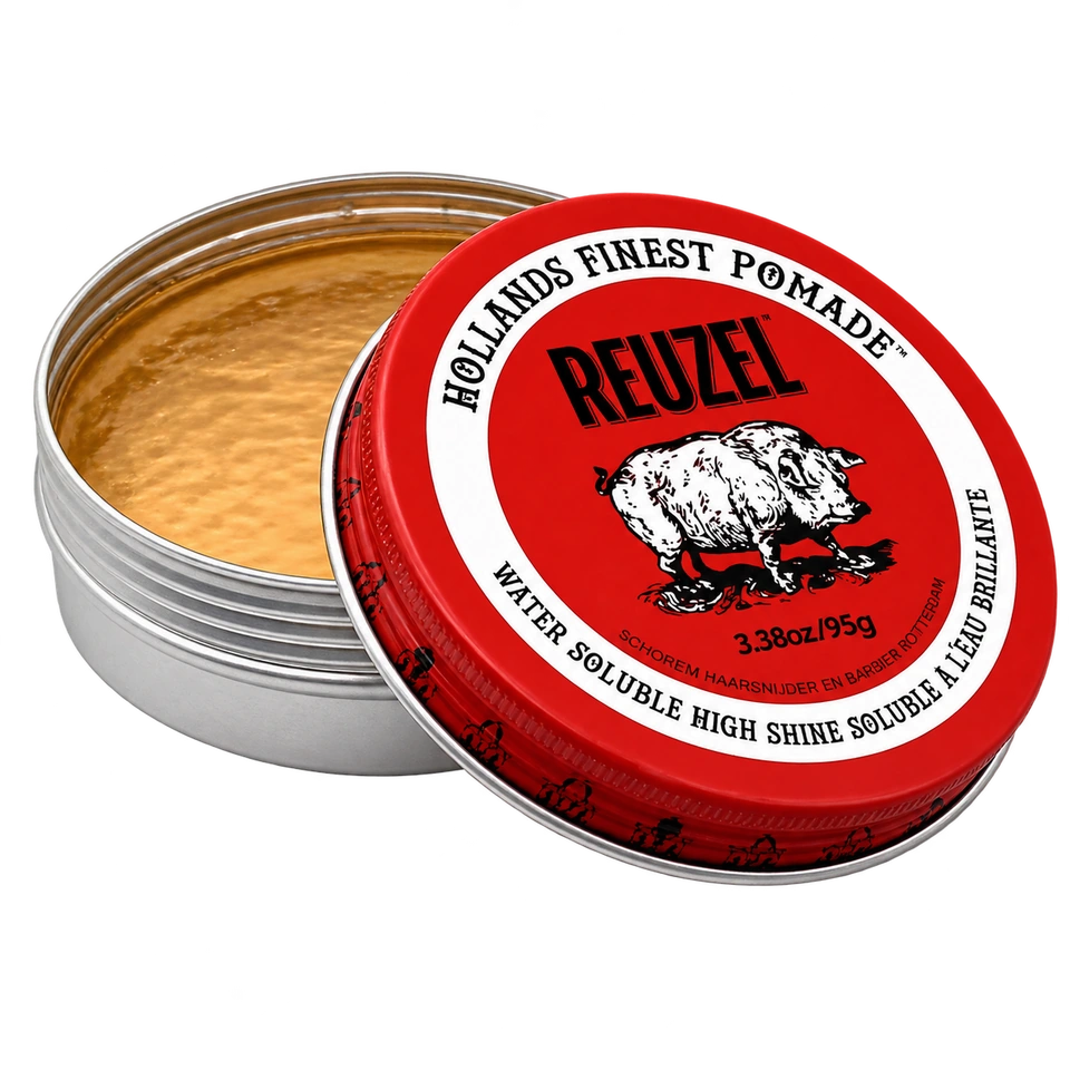 REUZEL Red Pomade — водорастворимая помада, средняя фиксация